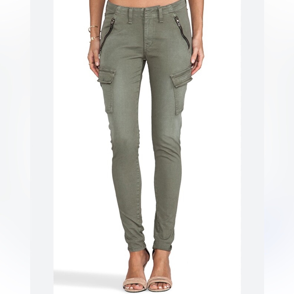 rag & bone Bowery Distressed Army Green Pants